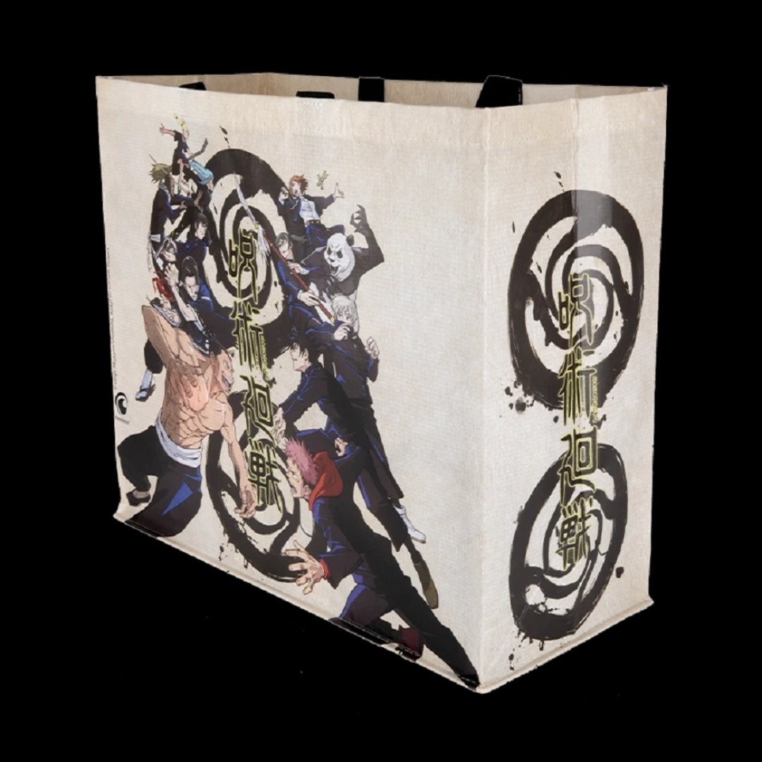 0a8877705b28caab4d0d6b5de05edc9f-1.jpg Jujutsu Kaisen Beige Shopping Bag - Image 1