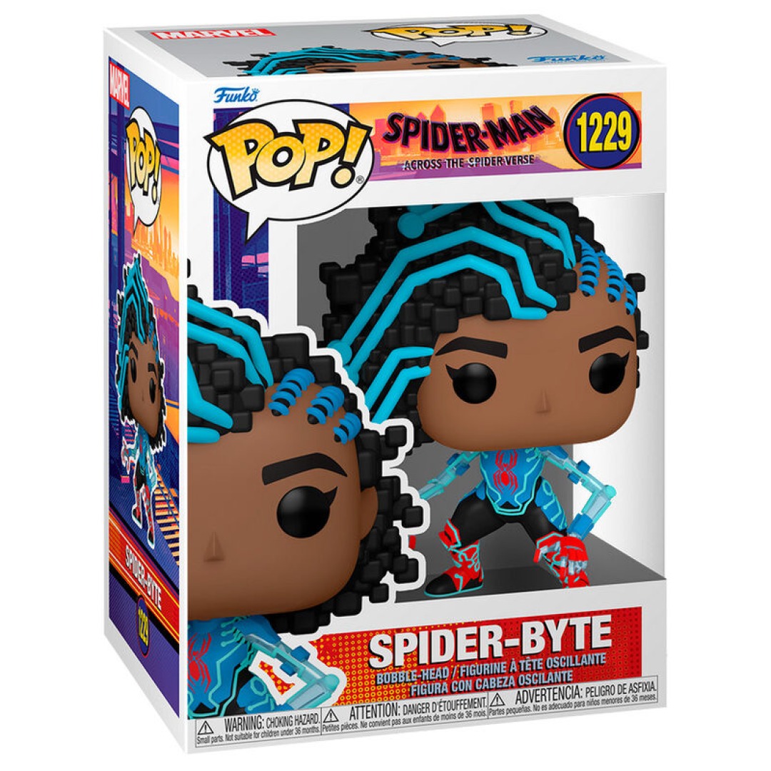 0a91ea8181a554dec022ad4f1703ac29.jpg Funko POP! Marvel Spider-Man Across The Spider-Verse N° 1229 - Spider-Byte - Image 1