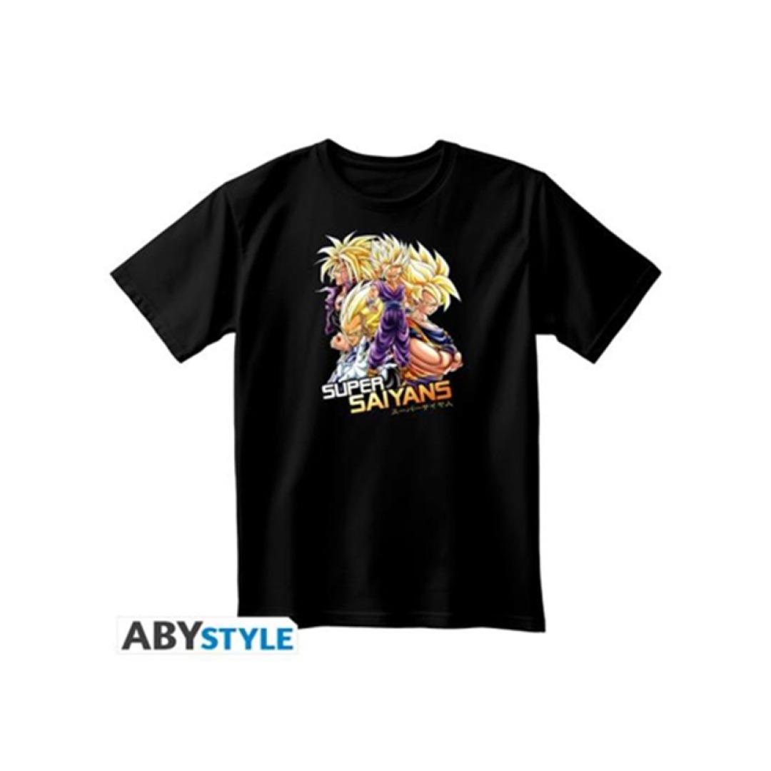 0a9e6ae7819865bc48111b383c983b47-1.jpg Dragon Ball Z Saiyans Black T-Shirt (XL) - Image 1