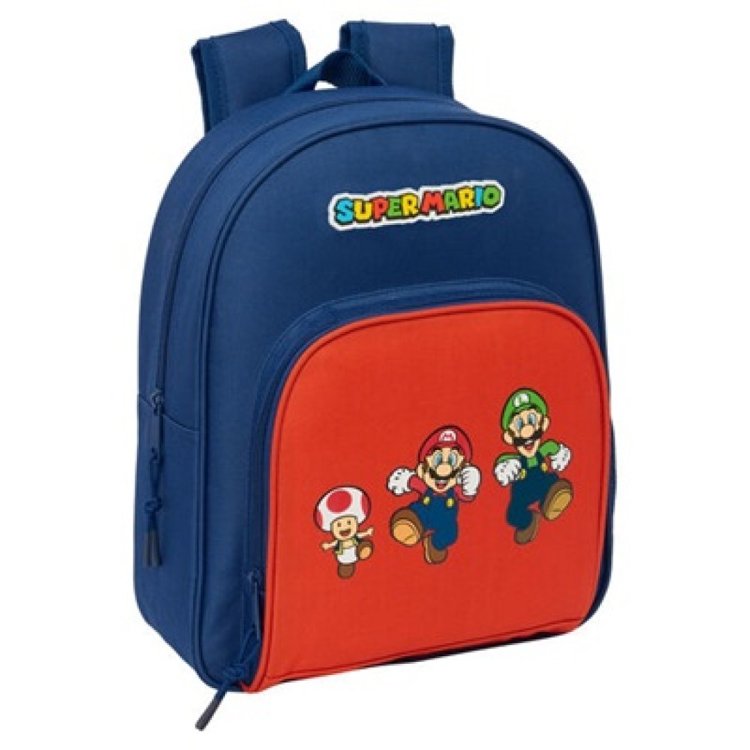 0c86739e0abe2a6de4696ac328d9dbd1.jpg Super Mario, Luigi & Toad Backpack 34x28x10cm - Image 1