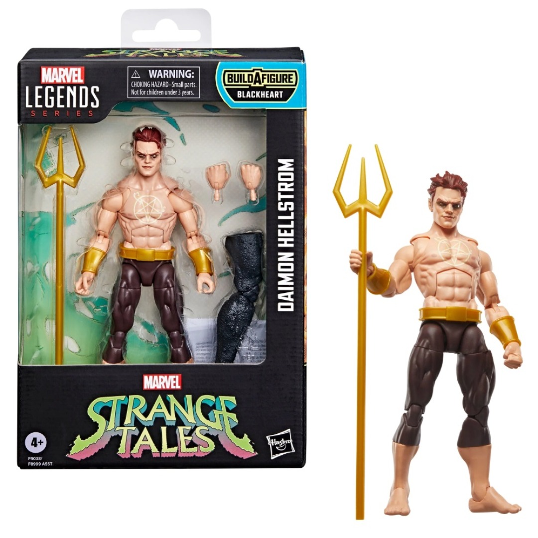 0d5e0c51cf0cc313d0049e551b9a570e.jpg Marvel Strange Tales Daimon Hellstorm Legend Series Hasbro Figure - Image 1