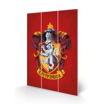 Harry Potter Gryffindor Crest Wood Print 20x29.5cm
