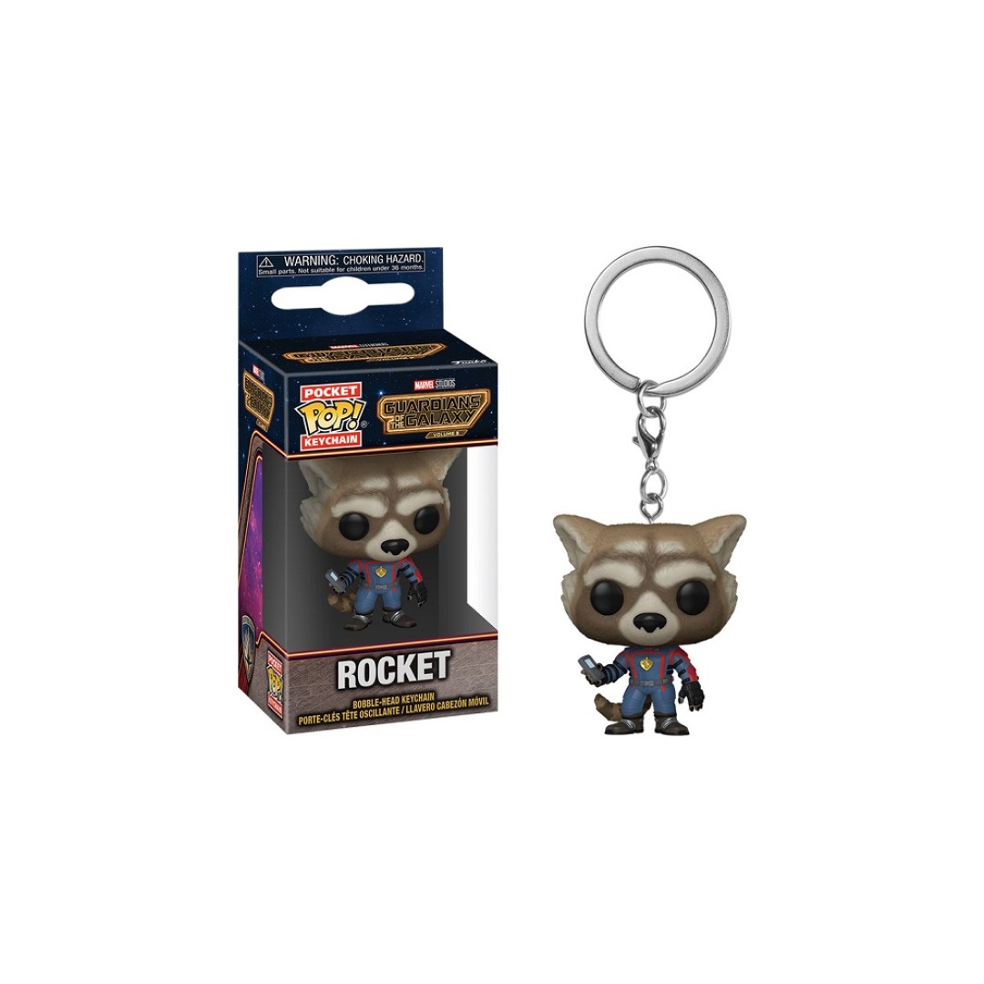 0e76084429ac3562896a923fbadabd83.jpg Pocket POP! Keychain Marvel Guardians Of The Galaxy - Rocket - Image 1