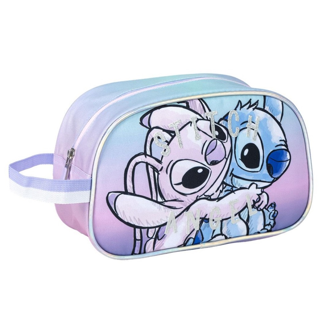 0f87090c518bdae1369e405dd3cf7c01.jpg Disney Stitch & Angel Toiletry Bag - Image 1