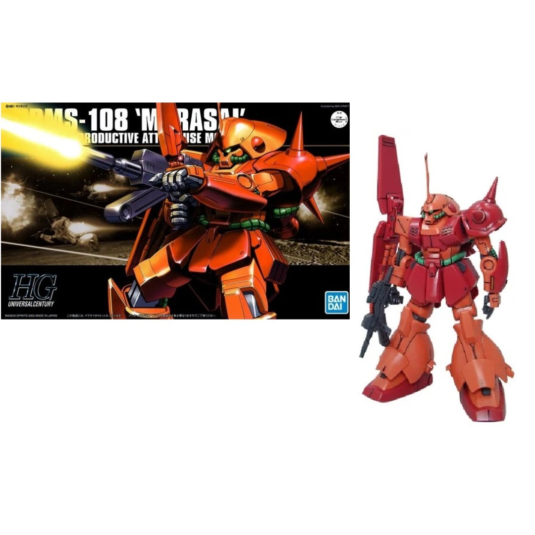 0f9dc2c270a509a2a867c06a8c1f5686.jpg Gundam RMS-108 Marasai HGUC 1/144 Bandai Model Kit - Image 1