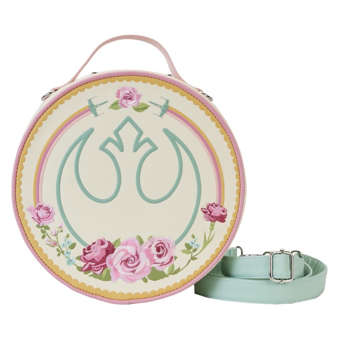 10c1c3c7a9cfe784167438fac186bcfa.jpg Star Wars Rebel Alliance "Floral" Loungefly Crossbody Bag - Image 1