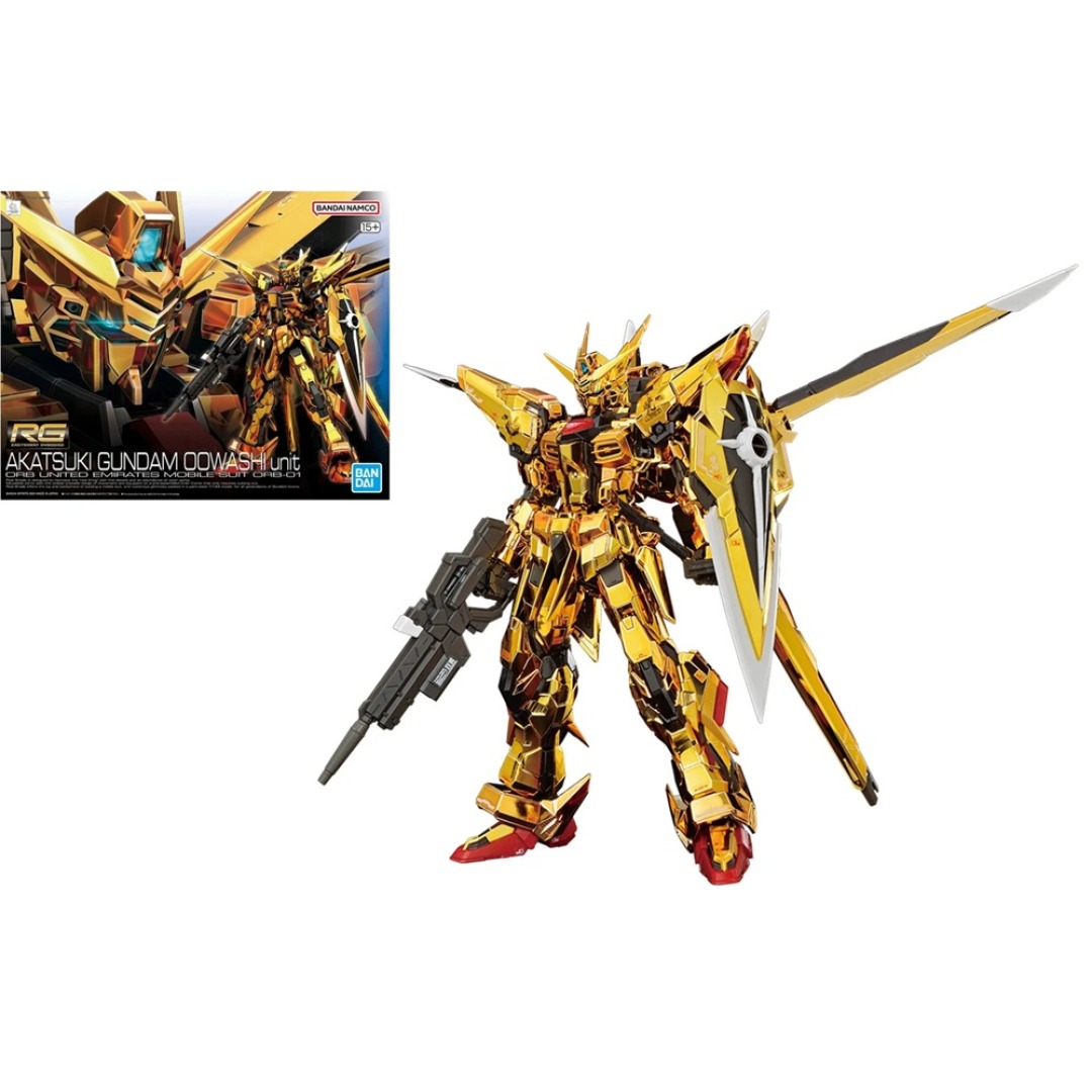 113595793bcb0856837b8e52b64b0ec2.jpg Gundam Akatsuki Gundam Oowashi Unit RG 1/144 Bandai Model Kit - Image 1