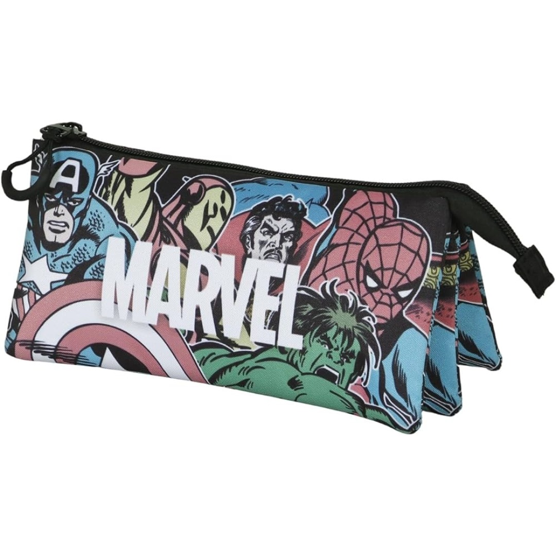 124673d4a63607e228ff03670a70f680.jpg Marvel Heroes Triple Pencil Case - Image 1