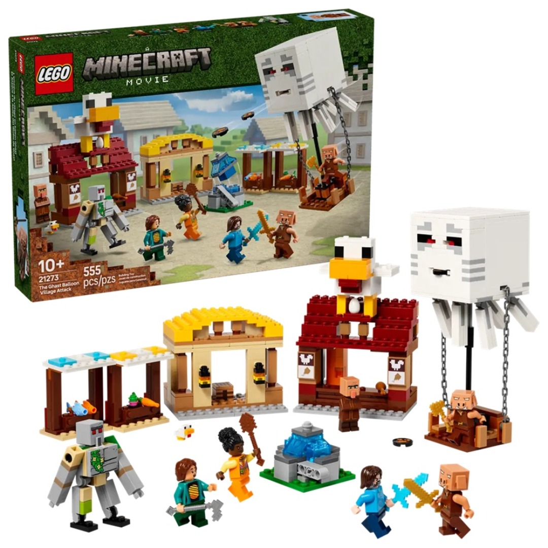 12c903913ea9cfc0ba74f1436fe9eef5.jpg LEGO Minecraft 21273 The Ghast Balloon Village Attack - Image 1