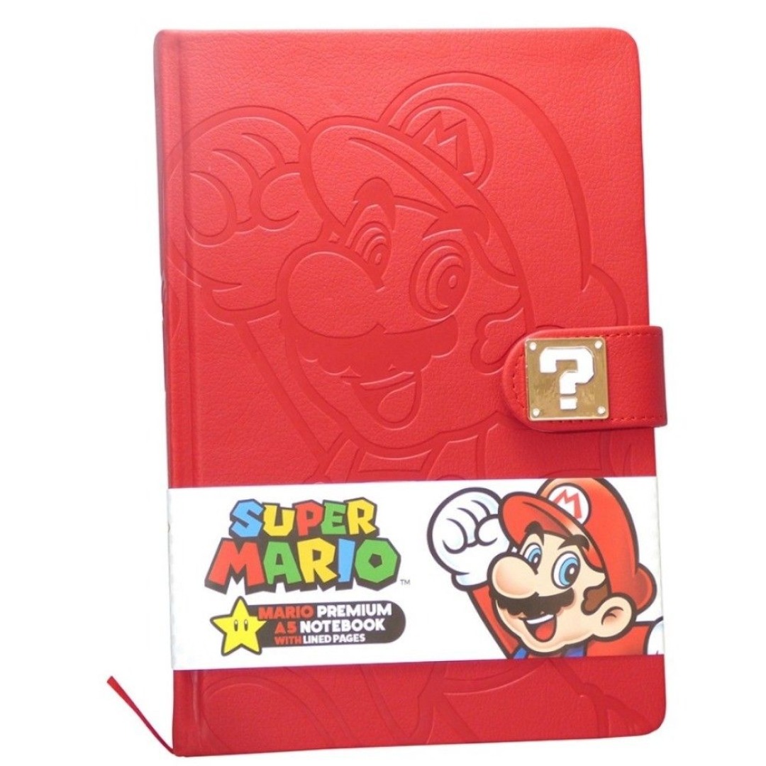 132c3f51235d5c86cd9e8b591251b190.jpg Super Mario Jump Premium A5 Notebook - Image 1