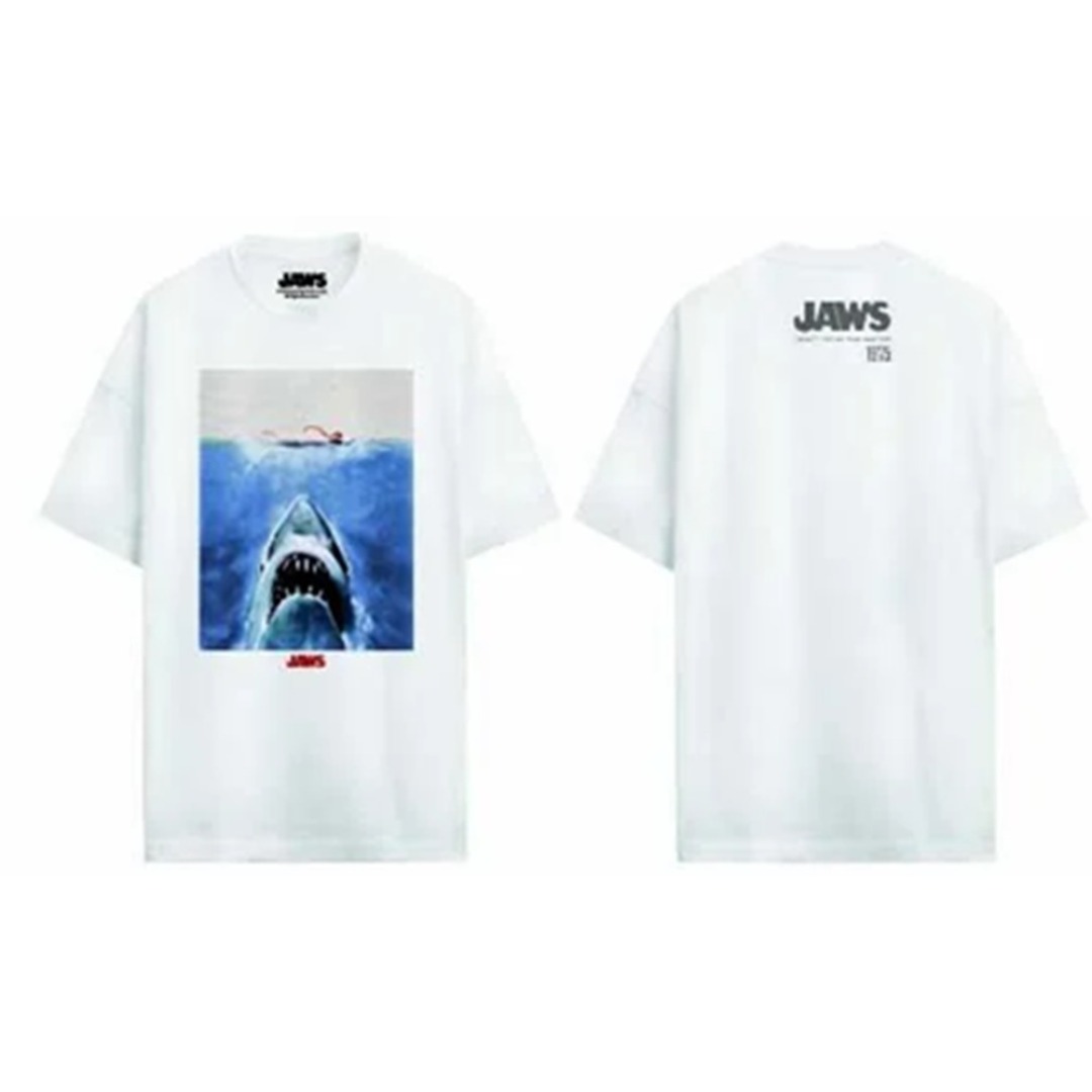 13a3a0ff0360c001da6e6eb6263343d0-1.jpg Jaws Original Poster 1975 T-Shirt Men (XL) - Image 1