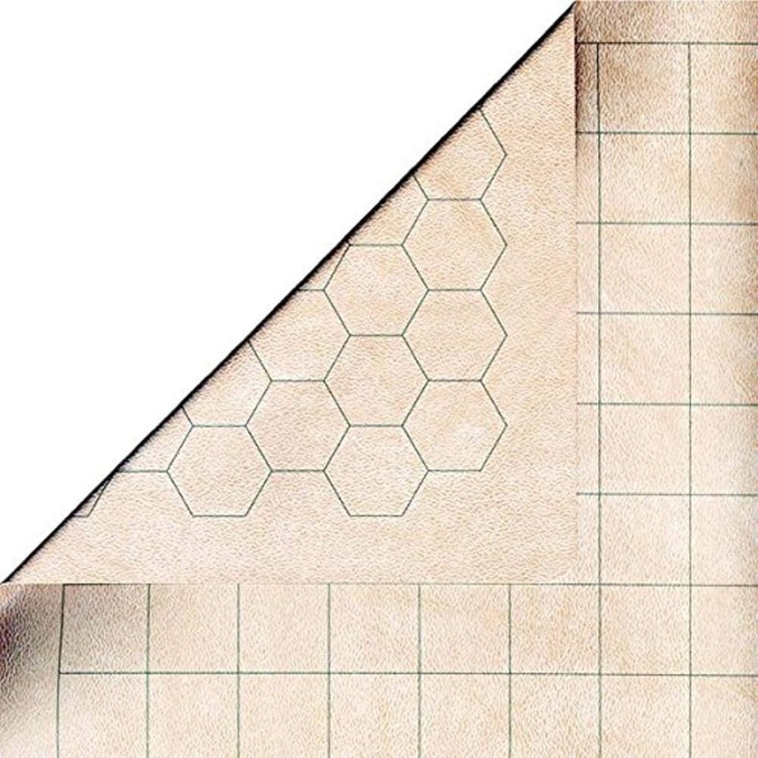 13bb700155d3f4d0da2257aa0334dc58-1.jpg Chessex Battlemat Reversible Vinyl 1.5"x1.5" Squares/Hexes - Image 1