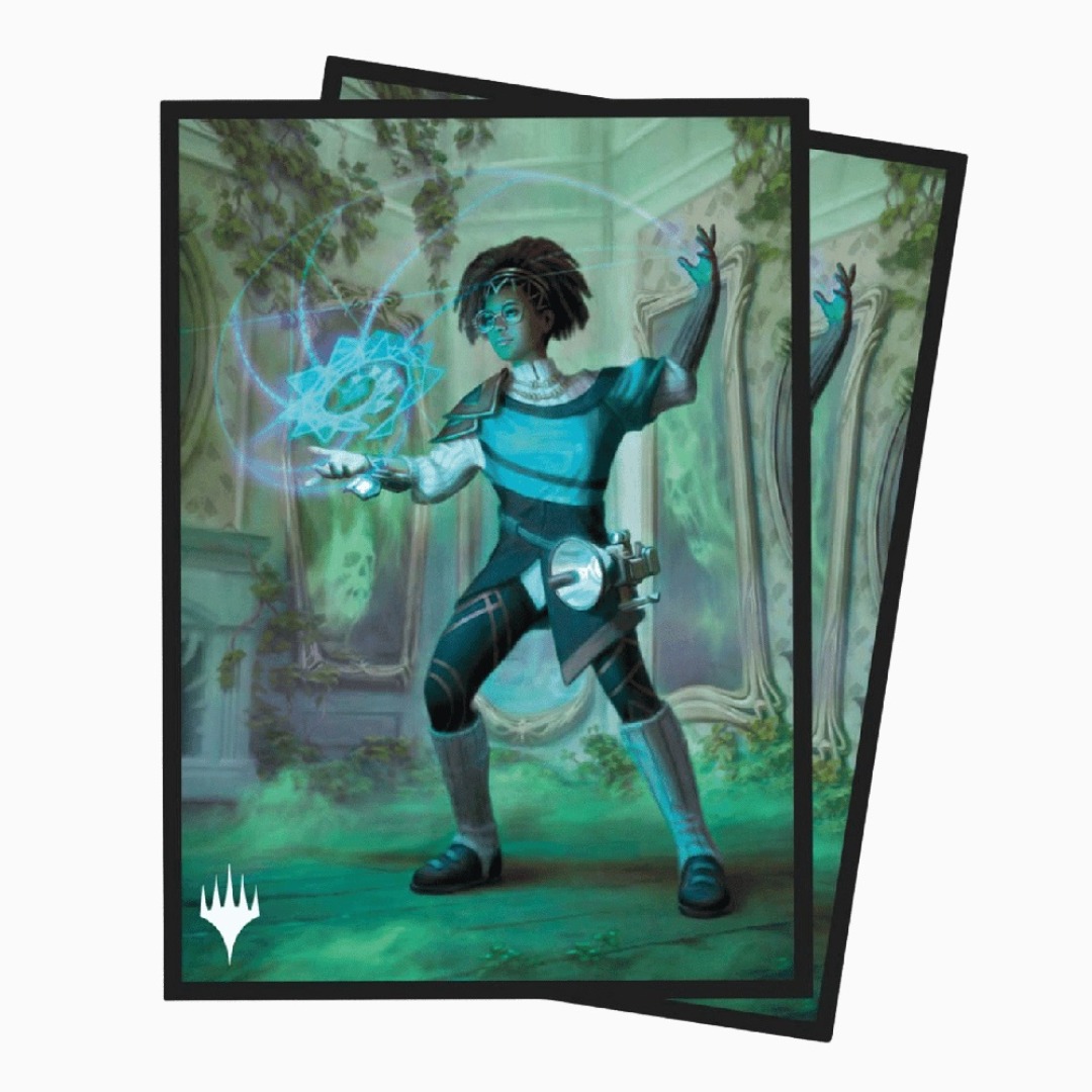13d8137db3411d4cca4382c6a4c5449b-1.jpg Ultra Pro MTG Duskmourne Zimone Deck Protector Sleeves (100ct) - Image 1