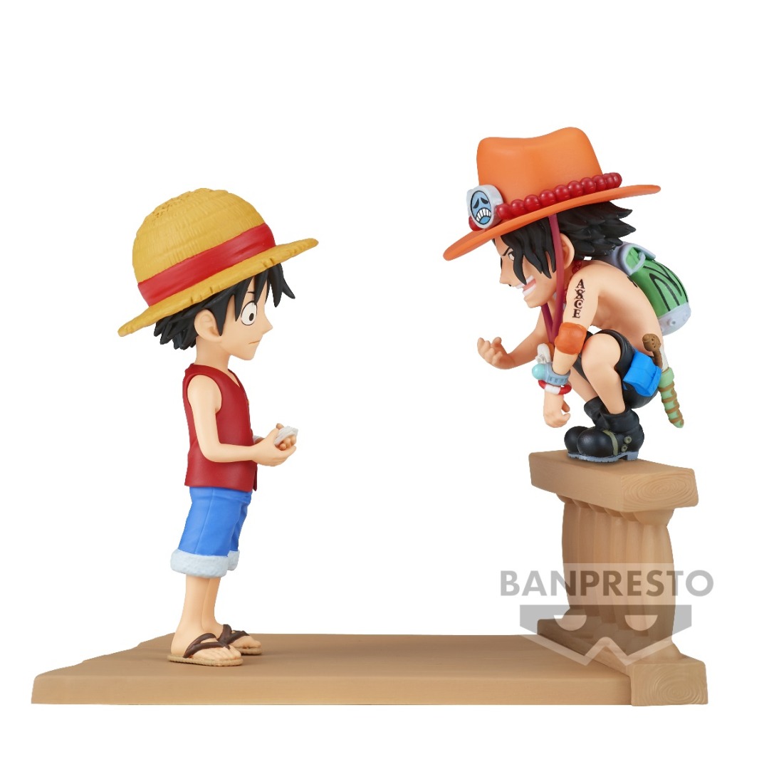 14b85dd9b69f5c7c6e48c32346747bee-1.jpg One Piece Luffy & Ace WCF Log Stories Banpresto Figure - Image 1