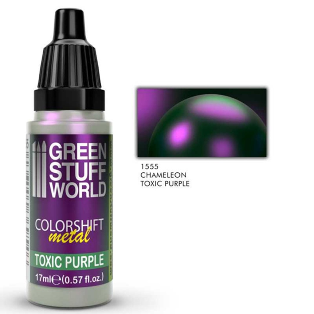 1610977ffcb416f374bae7d1aec9ad25.jpg Green Stuff World Chameleon Colorshift Metal Toxic Purple 17ml - Image 1