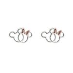 Disney Mickey & Minnie Silver Studs Earrings