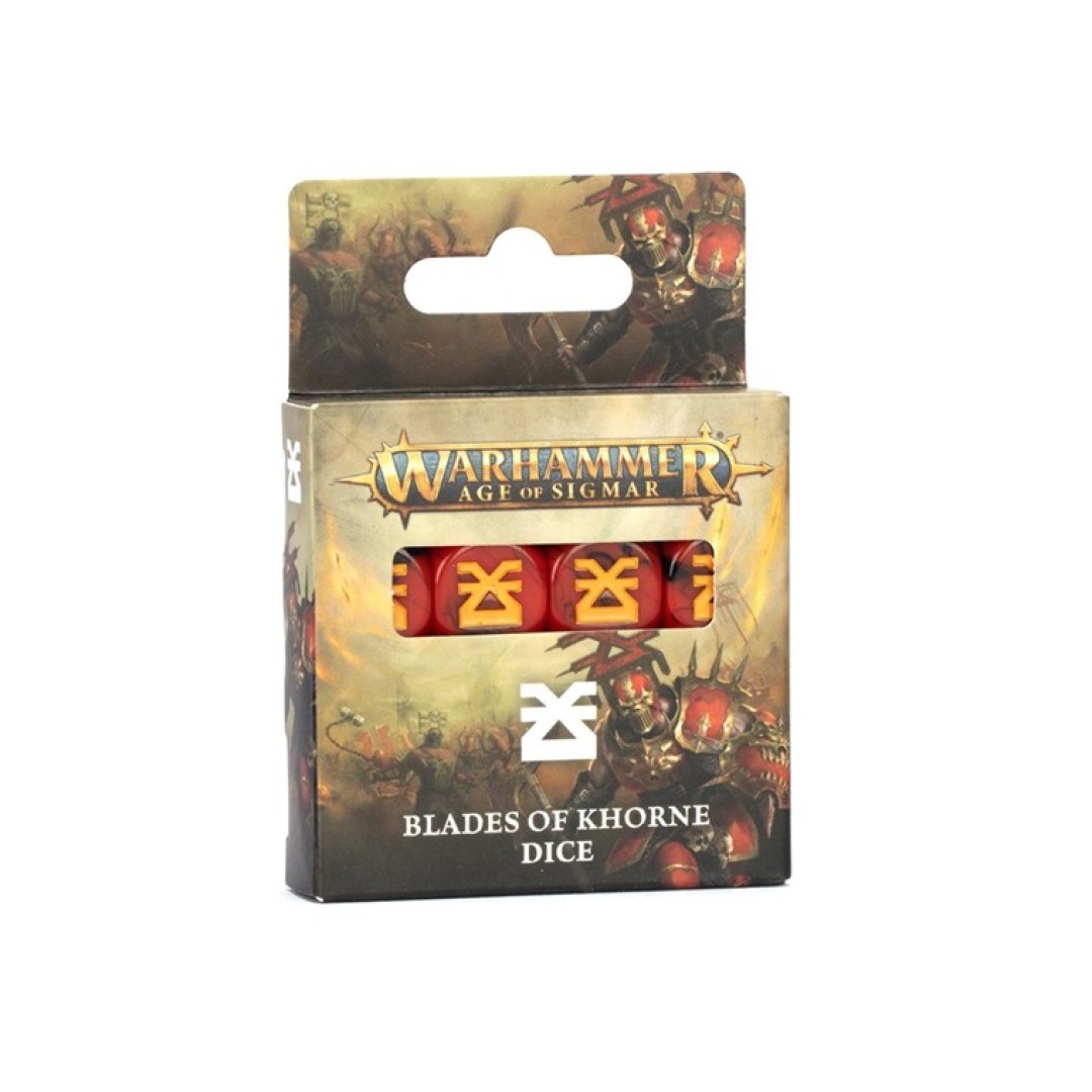 17a252827068ba528e7c911e1112452b.jpg Warhammer Age Of Sigmar Blades Of Khorne Dice (83-39) - Image 1