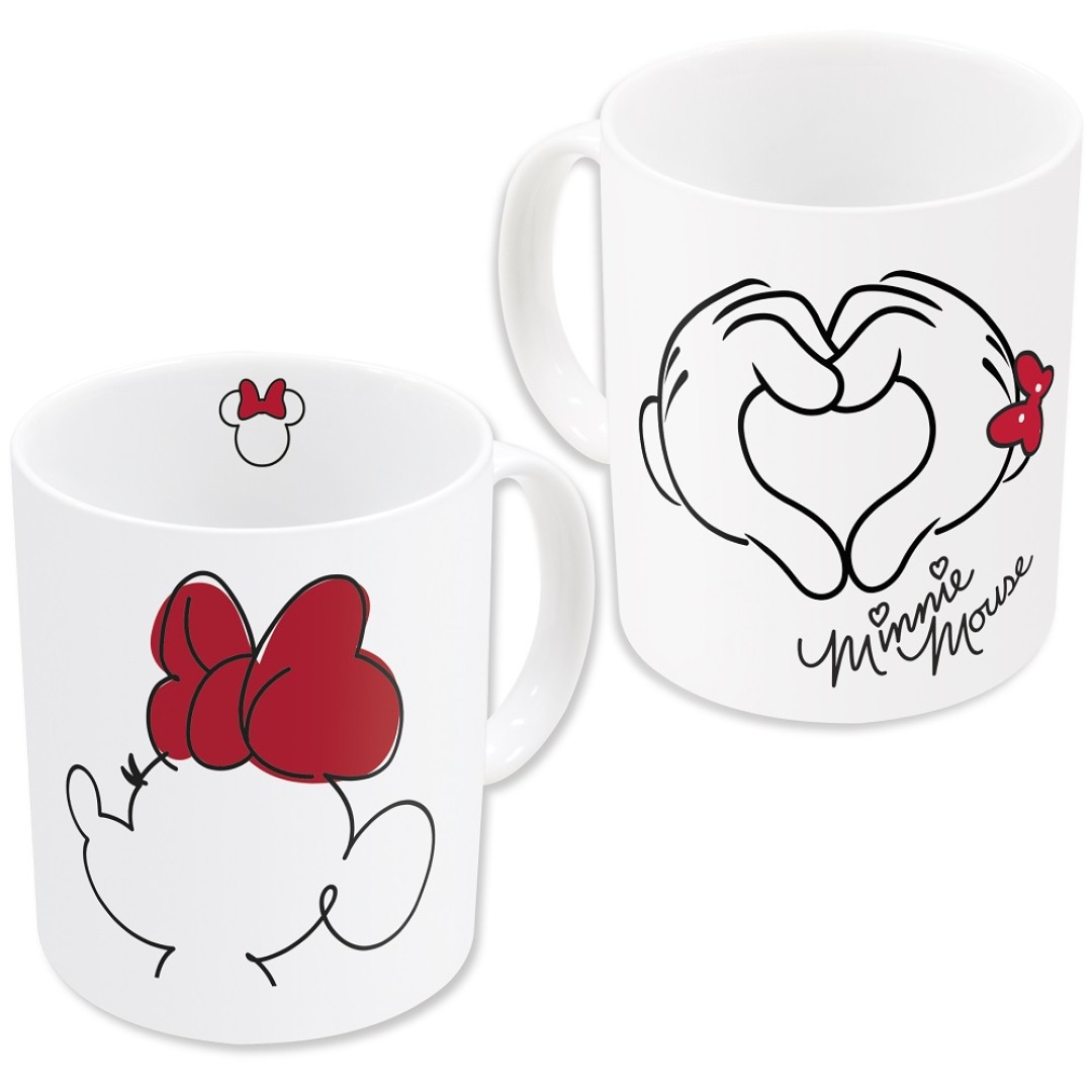 18193cd9ea6f6f6e495afc7e02996852.jpg Disney Minnie Heart Mug 325ml - Image 1