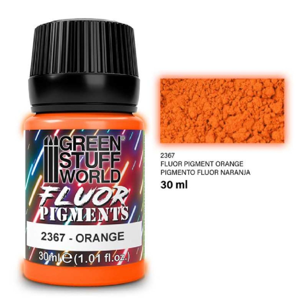 18322a2ae7166a92c36090ce9a085b1d.jpg Green Stuff World Flour Pigments Orange 30ml - Image 1