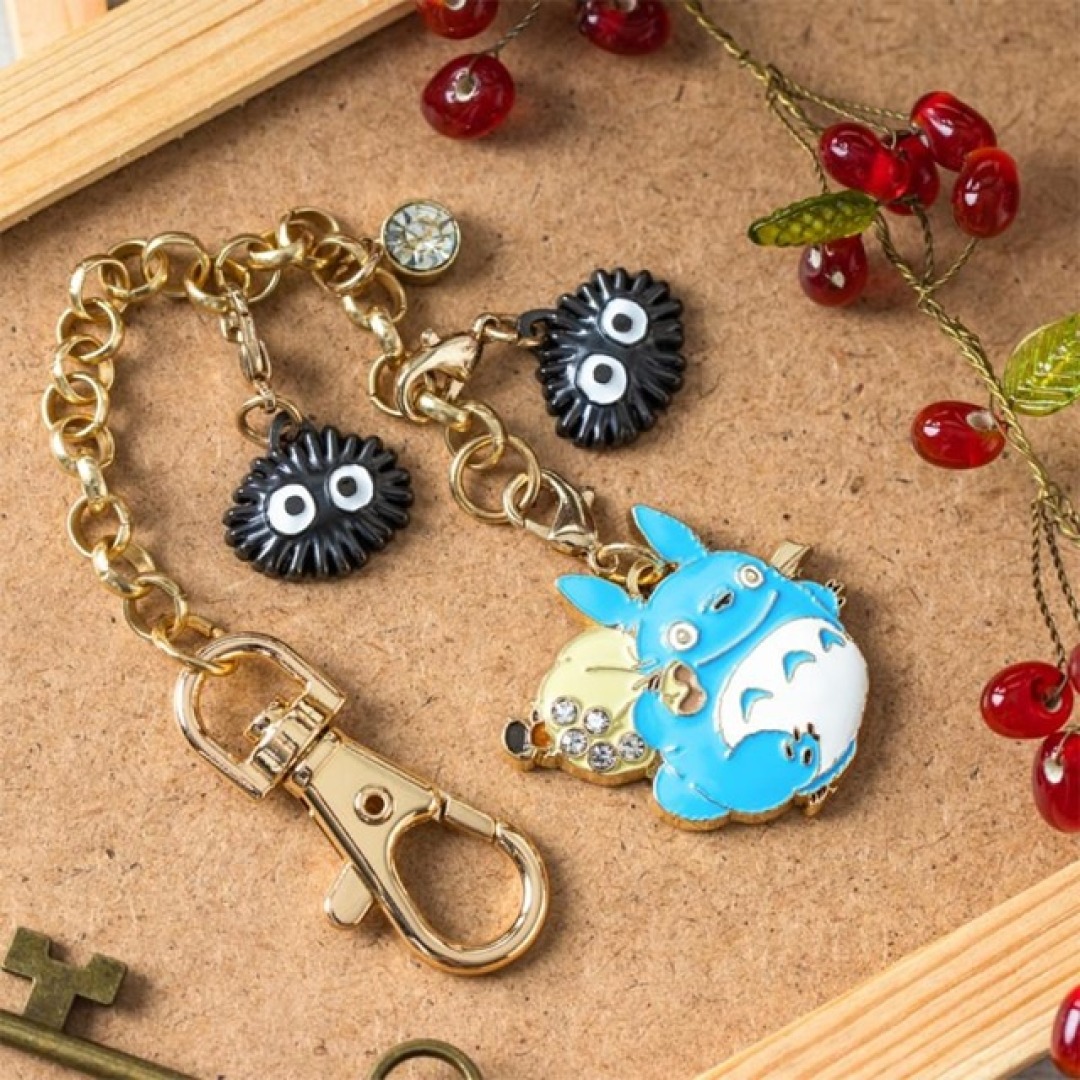 18cbb728decdb72c71fcbb6a089ff975.jpg Studio Ghibli My Neighbor Totoro Blue Totoro Chainette Charms - Image 1