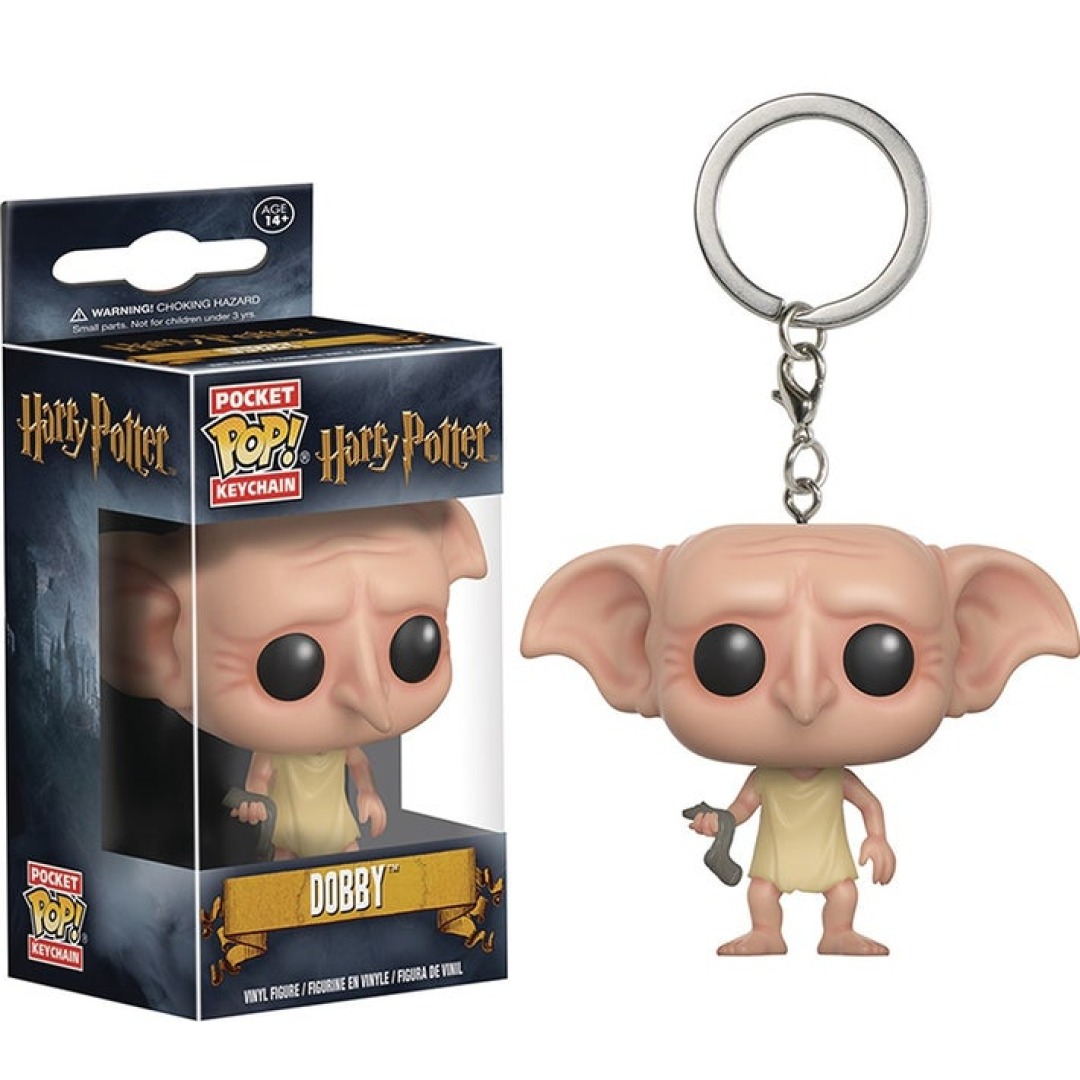 1b3e49a59aa3df68e40de01d54bbd85b.jpg Pocket POP! Keychain Harry Potter - Dobby with Sock - Image 1