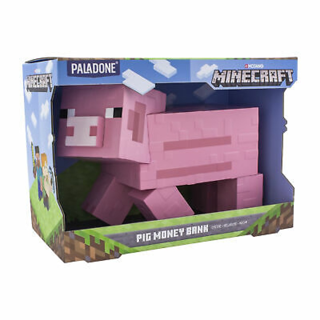 1d19f41224691c3828055b9f1f9e0fae.jpg Minecraft Pig Money Bank - Image 1