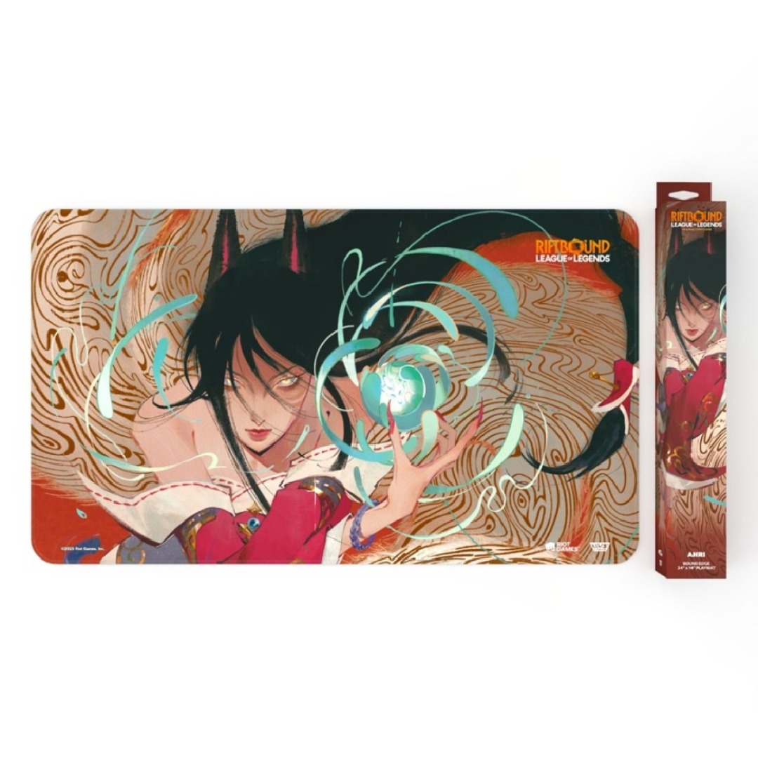 1f271b962918e458caa8c4a6da29686b.jpg Riftbound: League of Legends TCG: Set One: Origins Ahri Playmat - Image 1