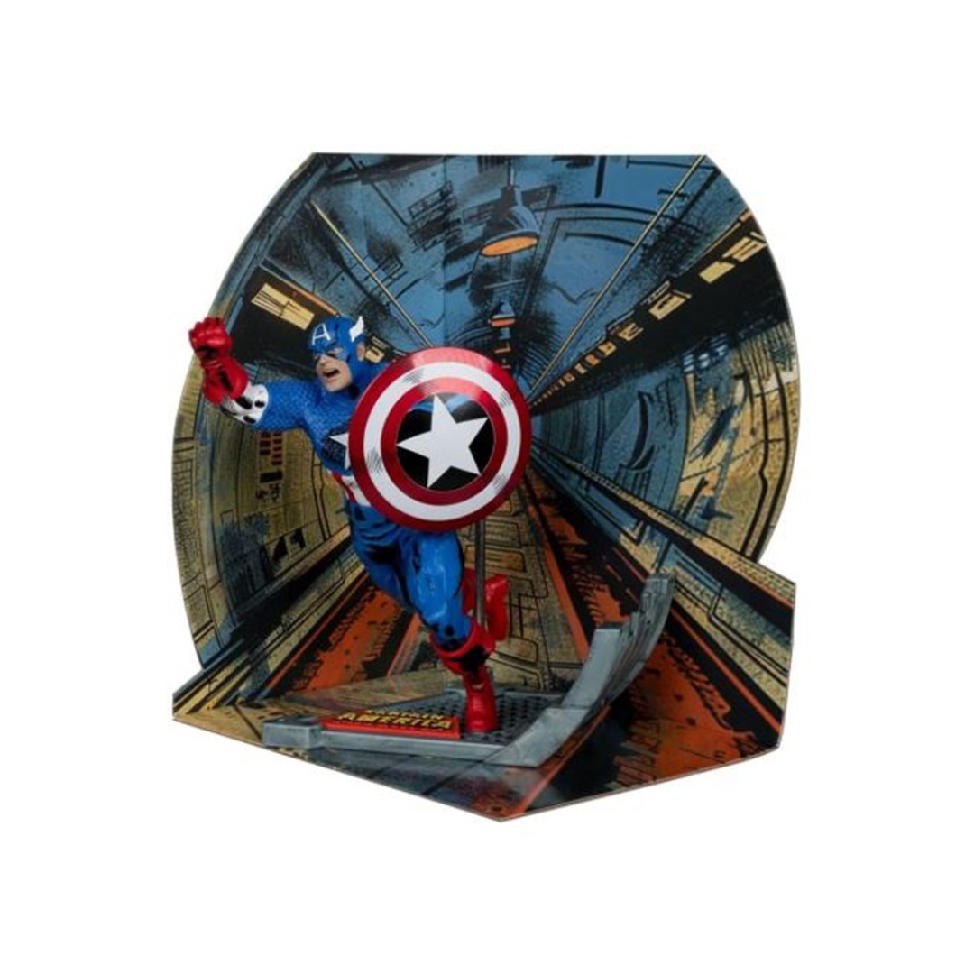 1f2e66f29a6d64550c40cc2c3c418312.jpg Marvel Captain America (Captain America #100) McFarlane Statue - Image 1