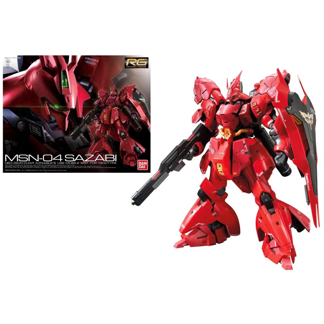 1fb1a6c1a7f08c38183a8de1f494971d.jpg Gundam MSN-04 Sazabi Real Grade Bandai Model Kit - Image 1