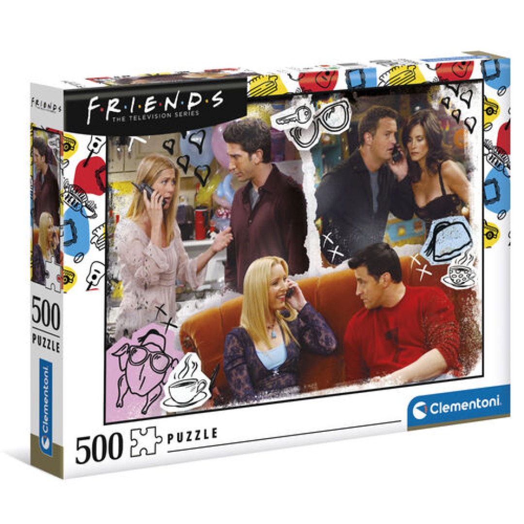 206ed068a66d7f1ac19a3cba71f1af4e.jpg Friends On The Phone Puzzle 500 Pieces - Image 1