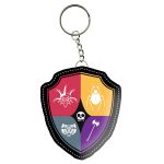 Wednesday Icons Crest Rubber Keychain