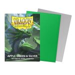 Dragon Shield Apple Green & Silver Matte Dual Sleeves (100ct)
