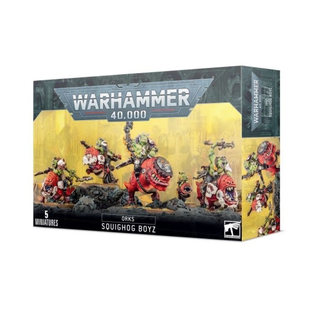 23f86a9cb34c6bd5543205730a07da52-1.jpg Warhammer 40,000 Orks Squighog Boyz (50-54) - Image 1
