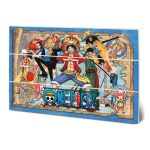 One Piece Straw Hat Pirates Map Wood Print 20x29.5cm