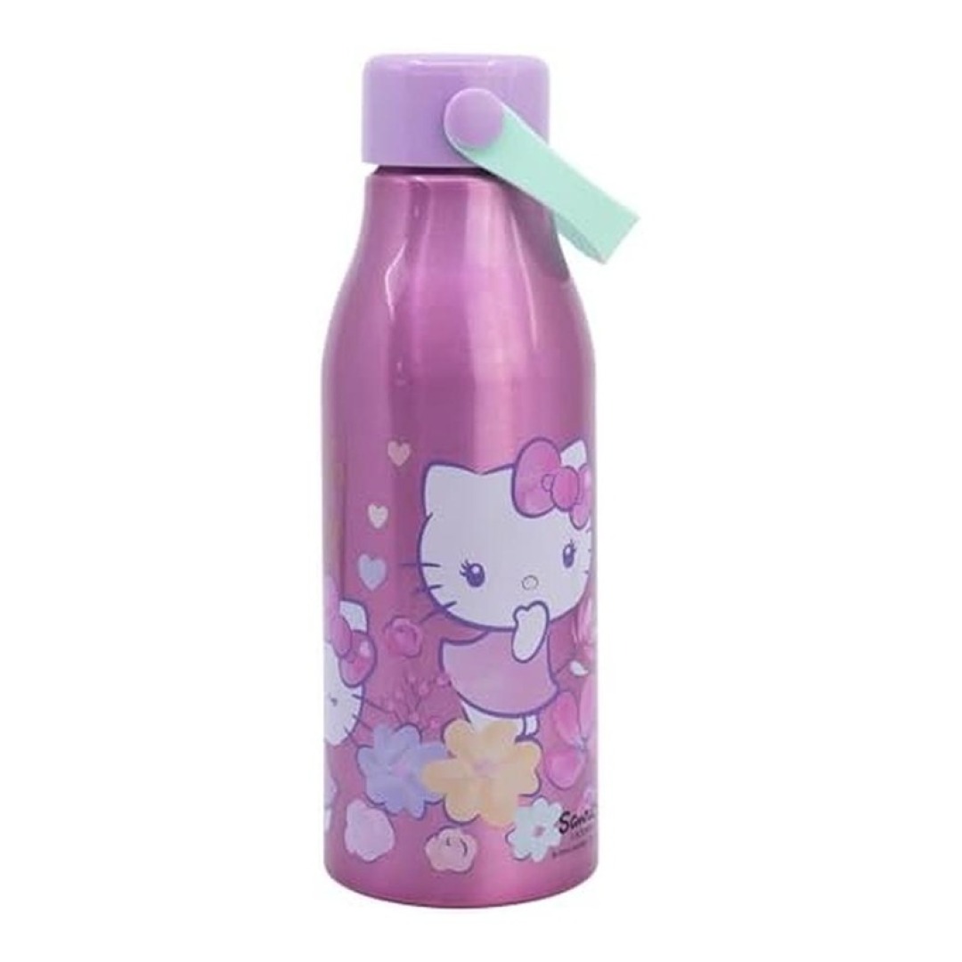 24e65d9255c7326dd3106c65393a13d6.jpg Hello Kitty Aluminium Bottle with Handle 760ml - Image 1