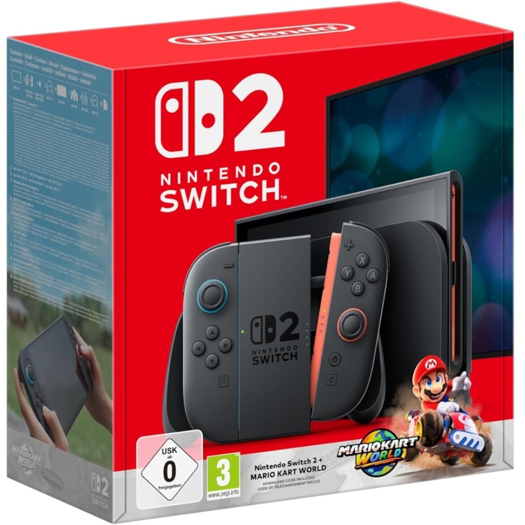 2555e25a57228c3659c930870d8b8bec.jpg Nintendo Switch 2 Console + Super Mario Kart World Bundle - Image 1