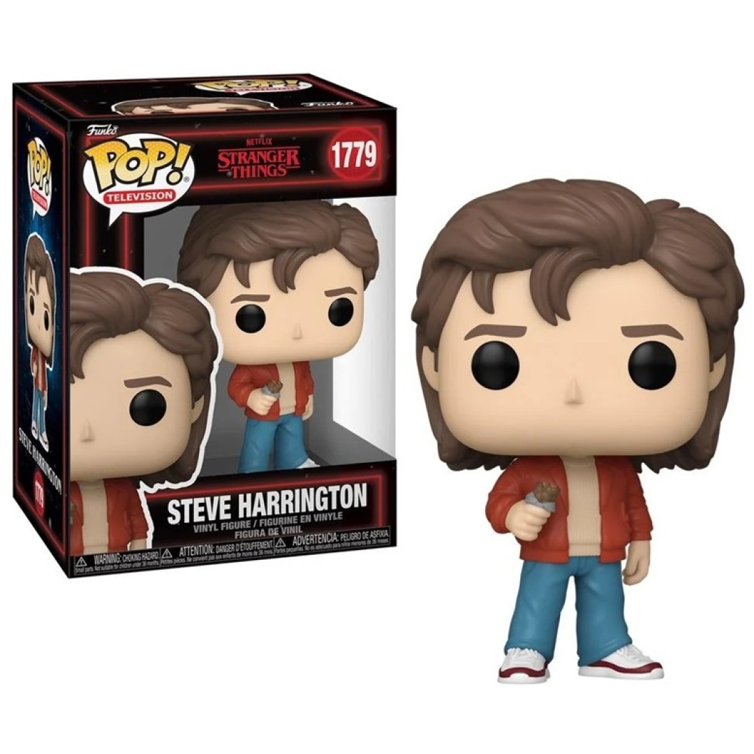 25613604d780525b0b6e2ef53712e2ab.jpg Funko POP! Stranger Things N° 1779 - Steve Harrington - Image 1