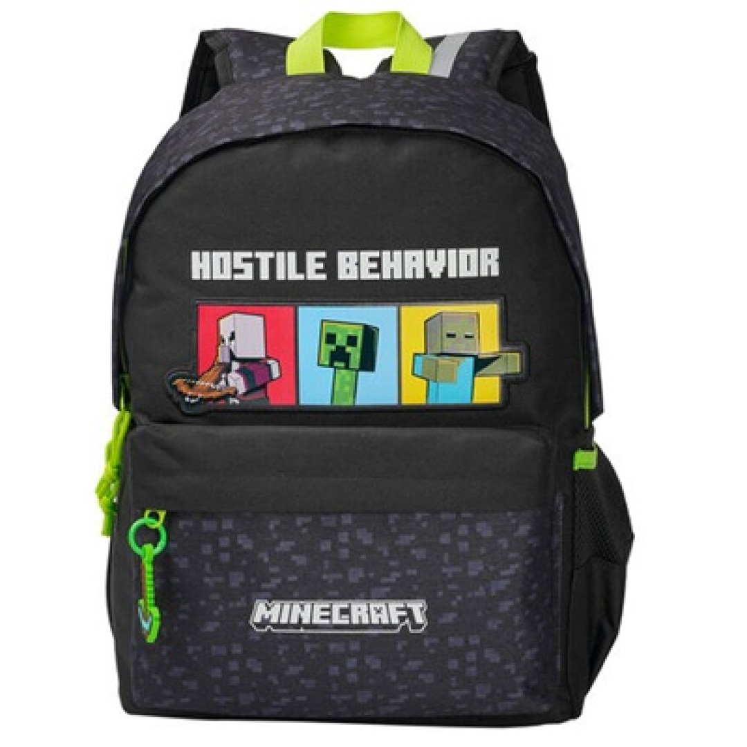 269d73c52cf0fb1b68cebe941ccaee60.jpg Minecraft Hostil Behavior Backpack 42,5x31x13,5cm - Image 1