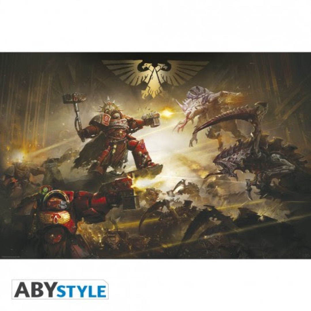 275c6b7b688edc9e06fadff1b38f9e5a.jpg Warhammer 40,000 The Battle of Baal Poster 91x61cm - Image 1