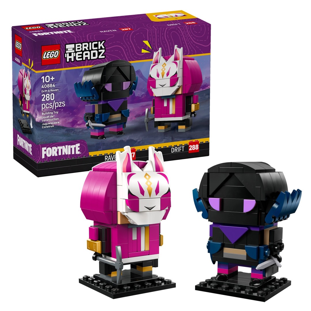 282f46400b53896df3478ddef326284c.jpg LEGO BrickHeadz 40884 Drift and Raven Figures - Exclusive - Image 1
