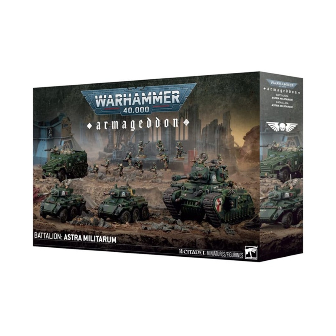 2bc68217301bdfbfe8f11729d5858584.jpg Warhammer 40,000 Armageddon Battalion Astra Militarum (47-47) - Image 1