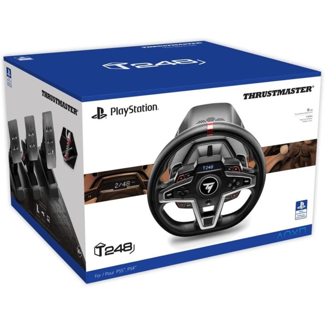 2c5bf6474198bdb01aebdfbac0b2b6e4-1.jpg Thrustmaster T248 Racing Wheel PS5 / PS4 / PC - Image 1