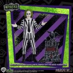 Beetlejuice Striped Suite Mezco Action Figure