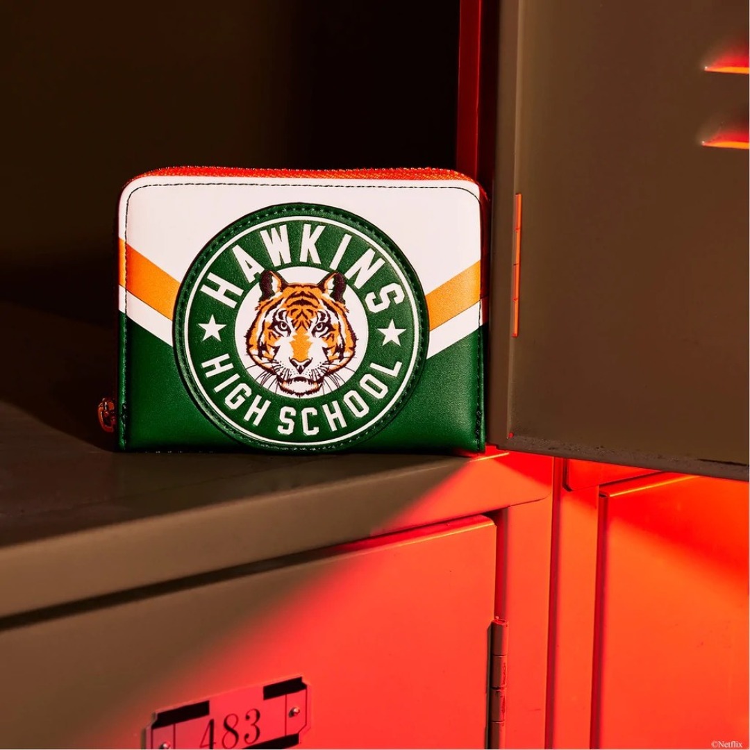 2e0fd5774acd8a87dc08d9d2f1a28407-1.jpg Stranger Things Hawkins High LoungeFly Wallet - Image 1