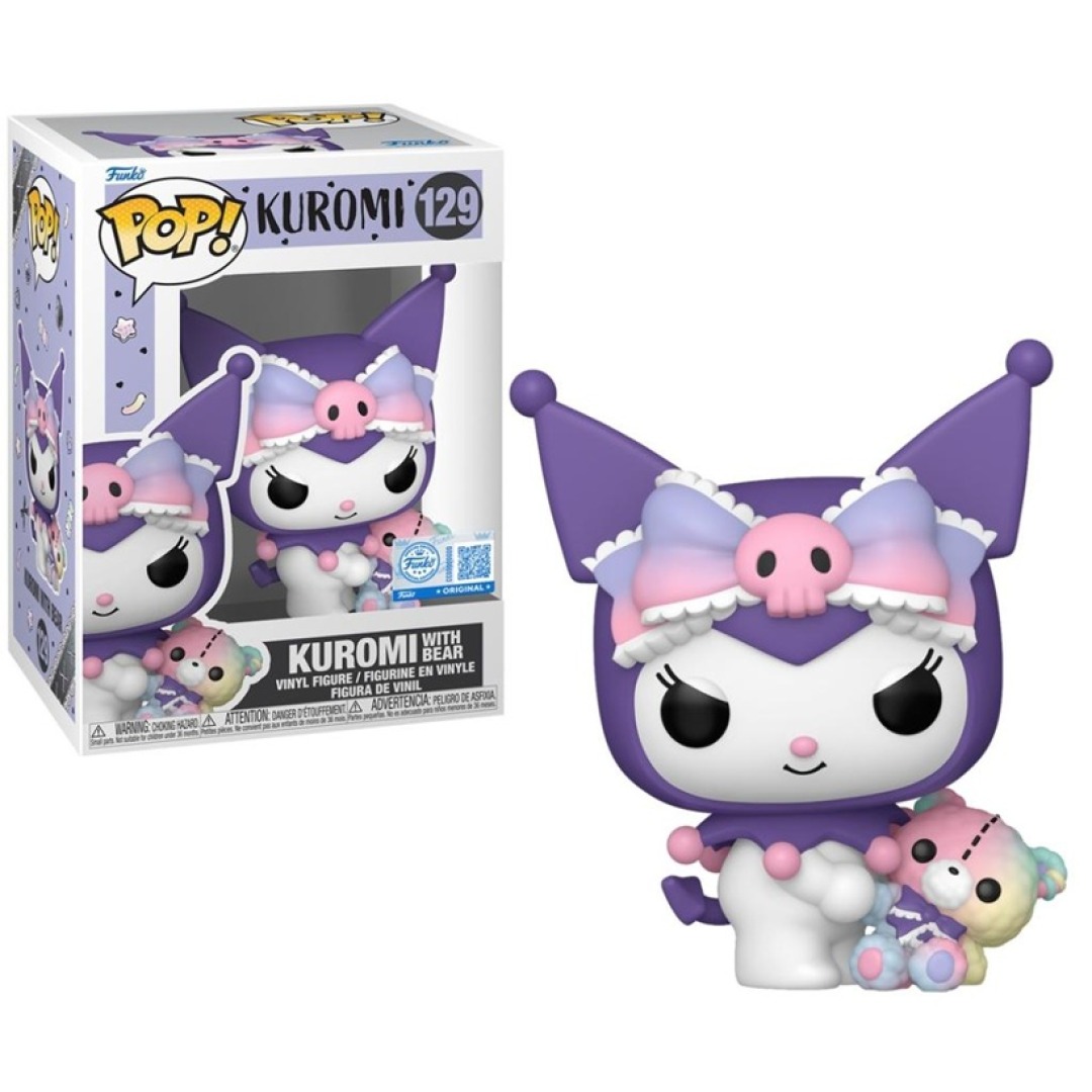 2feec15f497aeb29c7add03ad3257c7a.jpg Funko POP! Kuromi N° 129 - Kuromi With Bear - Image 1