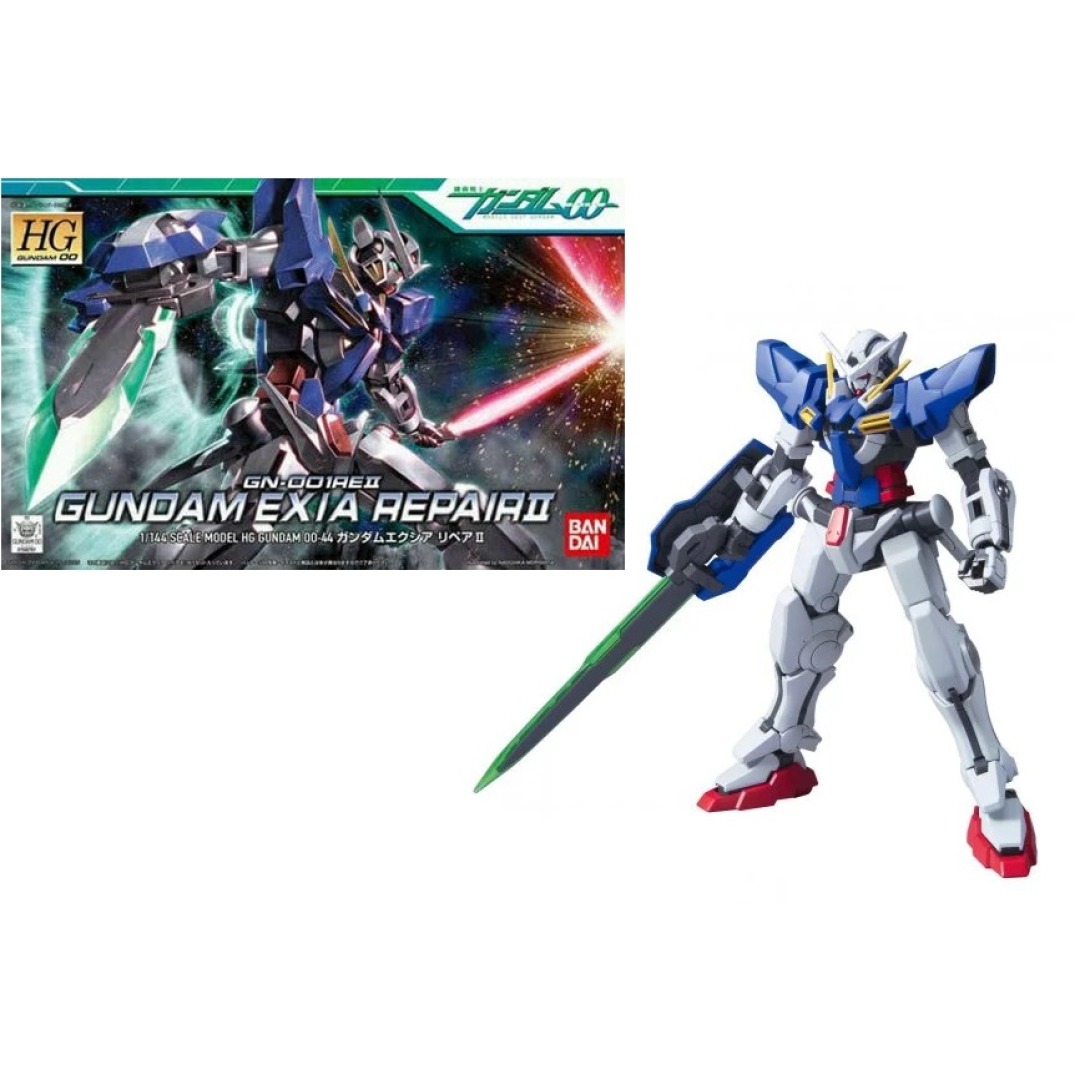 2ff212f05108d0a6b0a6624298721331.jpg Gundam 00 GN-001RE II Gundam Exia Repair II HG 1/144 Bandai Model Kit - Image 1