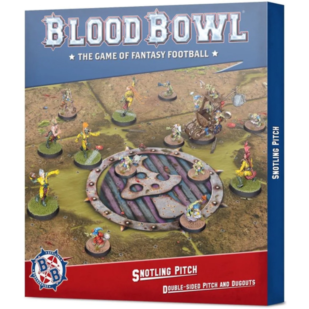 3180933b72e5dba972a7fd4ee74dc795-1.jpg Blood Bowl Snotling Team Pitch & Dugouts (202-03) - Image 1