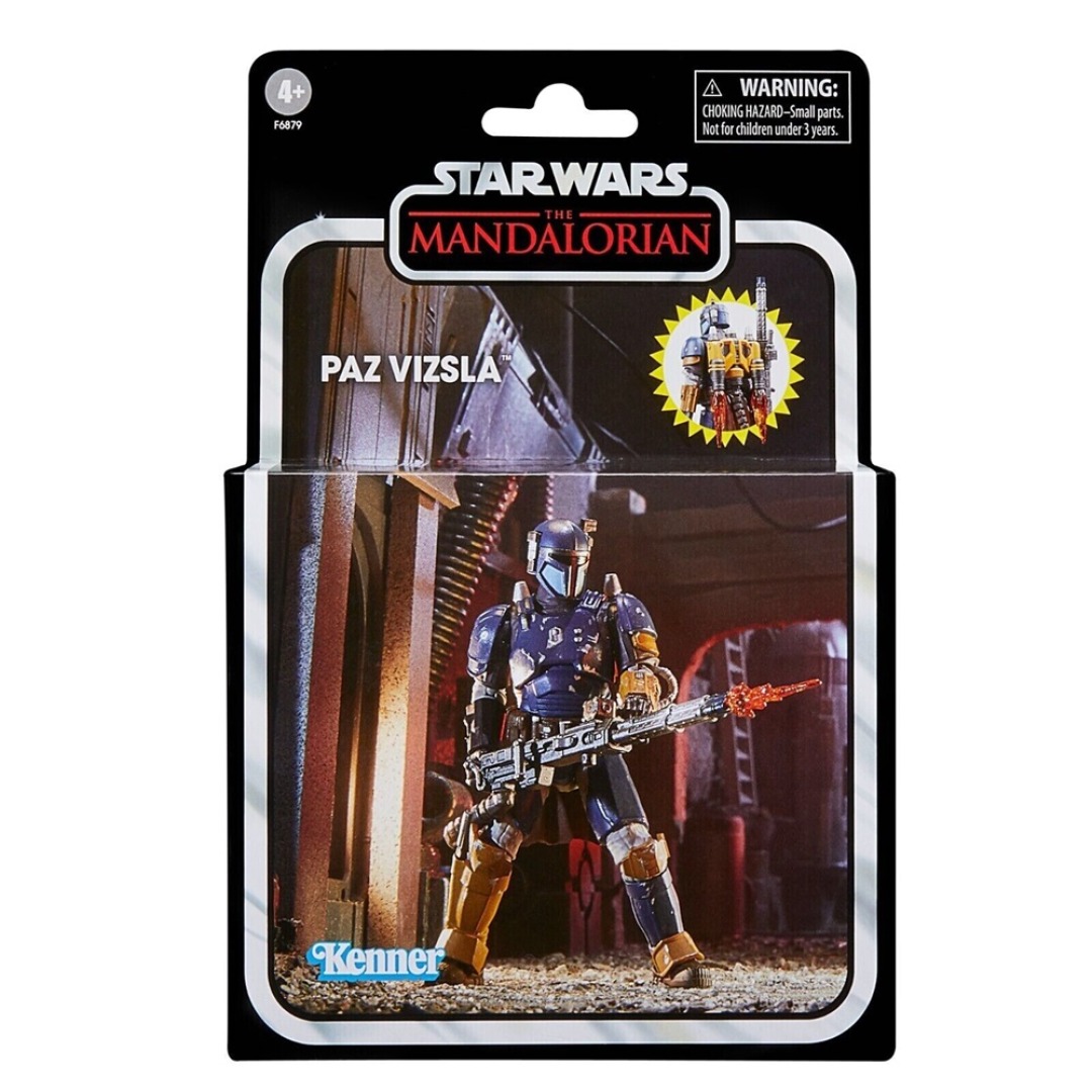 318c13348fb21a7d29a252e032a4ccf0-1.jpg Star Wars The Mandalorian Paz Vizsla Vintage Collection Hasbro Figure - Image 1