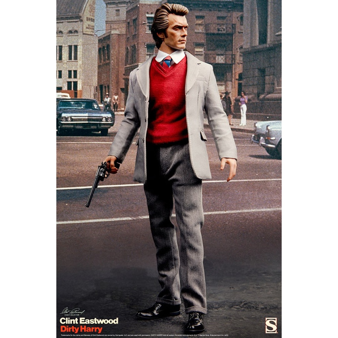 32245f8510eb0ae3b1ad38a3afb0eeb2.jpg Harry Callahan Sixth Scale Sideshow Collectibles Figure - Image 1