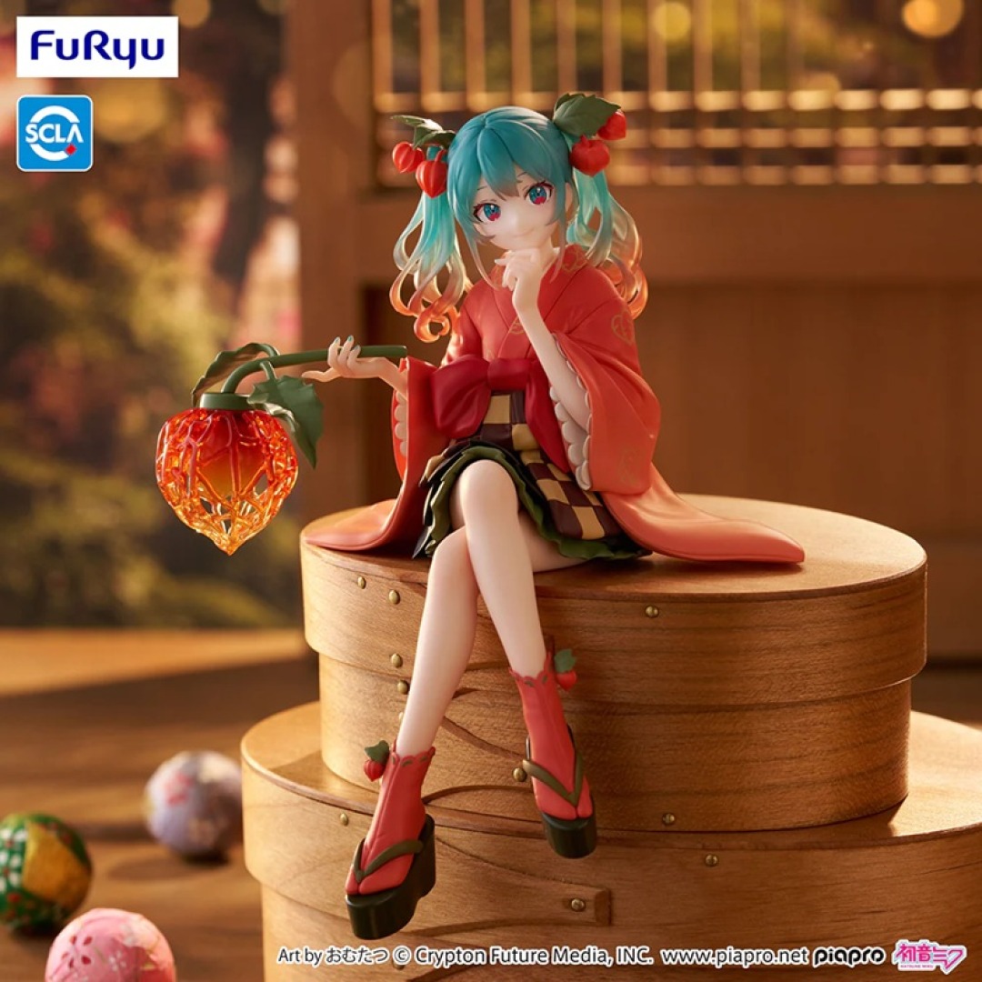 32773be1738aabd301f12cef0251522d.jpg Hatsune Miku Flower Fairy Winter Noodle Stopper Furyu Statue - Image 1
